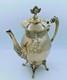 Rare Victorian Meriden Britannia Aesthetic Silver Plate Gilt Coffee Pot Teapot