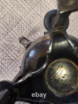 Rare Victorian Triple Plated Silver Tea Pot Coffee Pot, Taunton Silver Plate Co