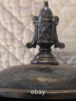 Rare Victorian Triple Plated Silver Tea Pot Coffee Pot, Taunton Silver Plate Co