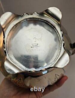 Rare Vintage 4 Piece RIDEAU Hand Chased Silverplate Tea Set