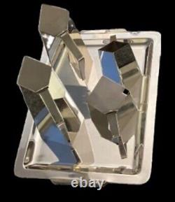 Rare! Vintage Cubist Art Deco Coffee Tea Service Set Bauhaus Gio Ponti Sabattini