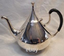 Reed & Barton 1500 Dimension 8 1/2 Silver Plate Tea Pot Vintage 1961 Art Deco