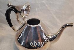 Reed & Barton 1500 Dimension 8 1/2 Silver Plate Tea Pot Vintage 1961 Art Deco