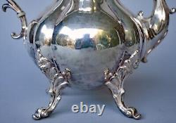 Reed & Barton 1795 Winthrop Medium 11x10 Coffee/Tea Pot Silver Plated Vintage