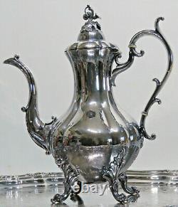 Reed & Barton 1950's Winthrop 6 Piece Silverplate Coffee & Tea Service #1795