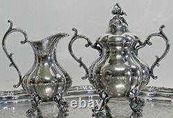 Reed & Barton 1950's Winthrop 6 Piece Silverplate Coffee & Tea Service #1795