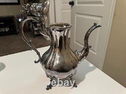 Reed & Barton 1950's Winthrop 6 Piece Silverplate Coffee & Tea Service #1795