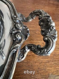 Reed & Barton 5600 Regent Large Butlers Tray Tea & Coffee Set! Silver Plate