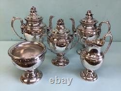 Reed & Barton 5 Piece Silver Plate Tea Set