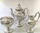 Reed & Barton Antique Silver Plate 1860 3-pc Chased Grape-themed Tea Set