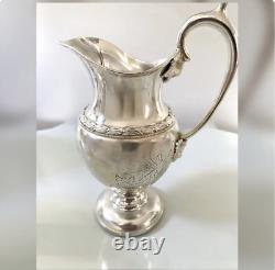 Reed & Barton Antique Silver Plate 1860 3-Pc Chased Grape-Themed Tea Set