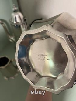 Reed & Barton Coffee Tea Set Lexington 4 Piece #35X series Silver Plate