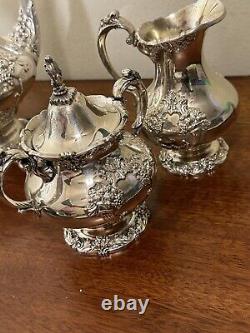 Reed & Barton -King Francis Coffee & Tea set (vintage) 5 Pieces -Silver Plated