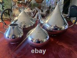 Reed & Barton Modern Silverplate? Dimension? Tea Service? Set 1960's John Pripp