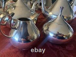 Reed & Barton Modern Silverplate? Dimension? Tea Service? Set 1960's John Pripp