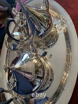 Reed & Barton Modern Silverplate? Dimension? Tea Service? Set 1960's John Pripp