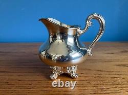 Reed & Barton Regent 5600 Silver-Plated Tea Set 5 Piece Set with Tray, Vintage