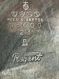 Reed & Barton Regent 5600 Silver-Plated Tea Set 5 Piece Set with Tray, Vintage