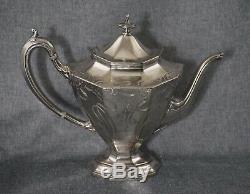 Reed & Barton SILVERPLATE Art Nouveau COFFEE & TEA SET 5 Pieces No. 3693