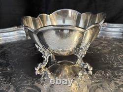 Reed & Barton Silver Coffee/Tea Set with Tray, Creamer, Sugar with lid, & Waste