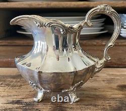 Reed & Barton Silver Plate Coffee Tea Set Victorian 6710 with Cream and Sugar