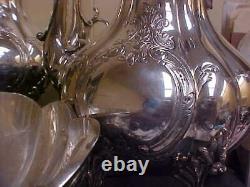 Reed & Barton Silver Plate WINTHROP 1796C Hand Chased 5 Pc Tea Coffee Service