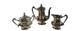 Reed & Barton Silver Plated Coffee Tea Set Sugar Creamer 3637 Holloware Scroll
