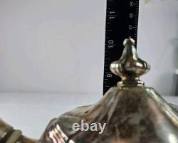 Reed & Barton Silver Plated Coffee Tea Set Sugar Creamer 3637 Holloware Scroll
