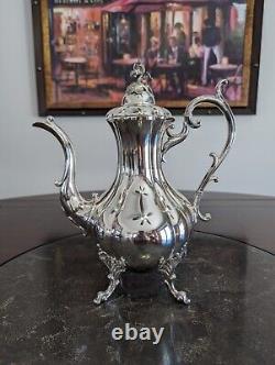 Reed & Barton Winthrop 1795 Silver Plated Tea Set Vintage Tea and Coffee Service