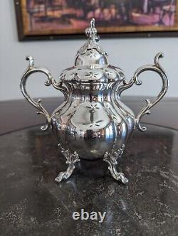 Reed & Barton Winthrop 1795 Silver Plated Tea Set Vintage Tea and Coffee Service