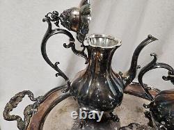 Reed & Barton Winthrop 1795 Silver Plated Tea and Coffee Set