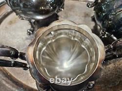 Reed & Barton Winthrop 1795 Silver Plated Tea and Coffee Set