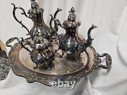 Reed & Barton Winthrop 1795 Silver Plated Tea and Coffee Set