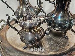 Reed & Barton Winthrop 1795 Silver Plated Tea and Coffee Set