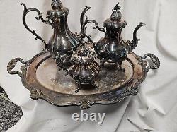 Reed & Barton Winthrop 1795 Silver Plated Tea and Coffee Set