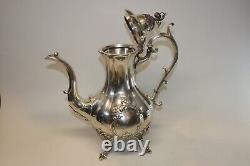 Reed & Barton Winthrop 4 Piece Silverplate Tea & Coffee Service #1795E No Mono