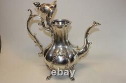 Reed & Barton Winthrop 4 Piece Silverplate Tea & Coffee Service #1795E No Mono