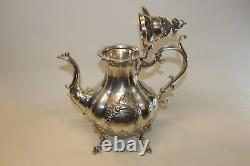 Reed & Barton Winthrop 4 Piece Silverplate Tea & Coffee Service #1795E No Mono