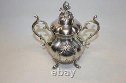 Reed & Barton Winthrop 4 Piece Silverplate Tea & Coffee Service #1795E No Mono
