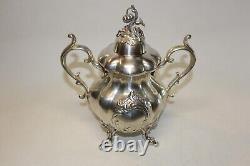 Reed & Barton Winthrop 4 Piece Silverplate Tea & Coffee Service #1795E No Mono