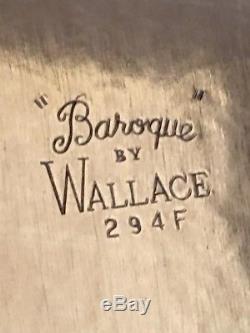 Reed & Barton Winthrop Pumpkin 1795 Tea Coffee Set Baroque By Wallace Tray 294F