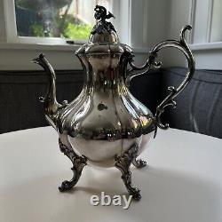 Reed & Barton Winthrop Pumpkin Silverplated Tea & Coffee Service 5 Piece Set