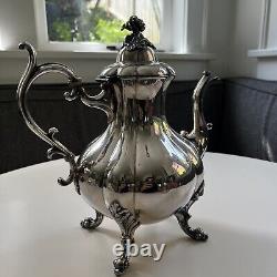 Reed & Barton Winthrop Pumpkin Silverplated Tea & Coffee Service 5 Piece Set