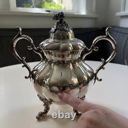 Reed & Barton Winthrop Pumpkin Silverplated Tea & Coffee Service 5 Piece Set