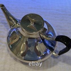 Reed & Barton by John Prip Mid Century Modern Coffee & Tea Service 4 Pc Set