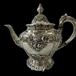 Reed and Barton 6000 Renaissance 3-Piece Silver Plated Tea Set Polished