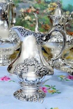 Reed and Barton King Francis Sliver Plated 5 Piece Tea Service