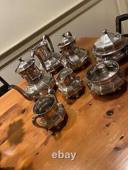 Reed and Barton Silver Plate Pattern 3560 6 Piece Tea Set