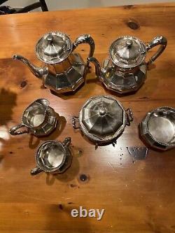 Reed and Barton Silver Plate Pattern 3560 6 Piece Tea Set