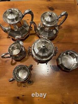 Reed and Barton Silver Plate Pattern 3560 6 Piece Tea Set